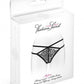 String ouvert en dentelle croisée noir Mylene - Fashion Secret
