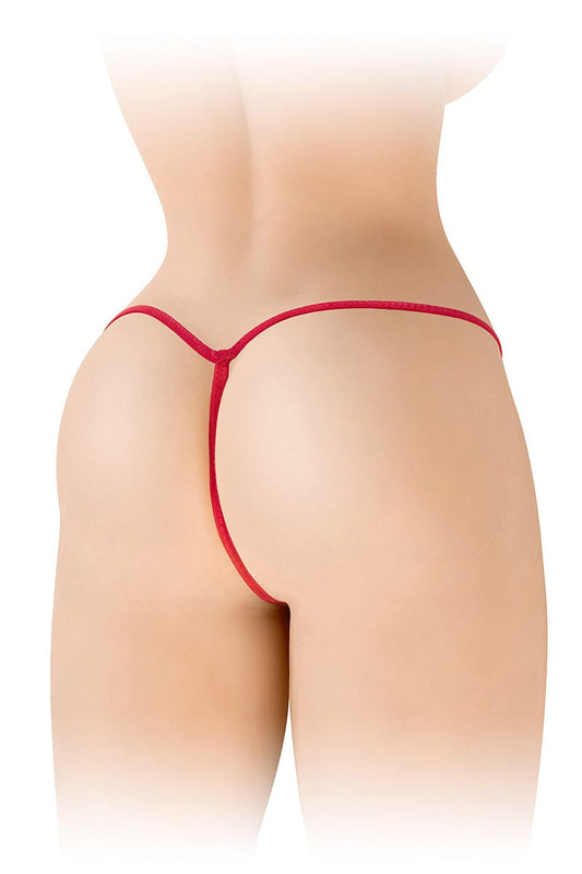 String ouvert sexy femme Sandra rouge TU - Fashion Secret