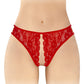 String rouge ouvert en dentelle extensible Victoria - Fashion Secret TU