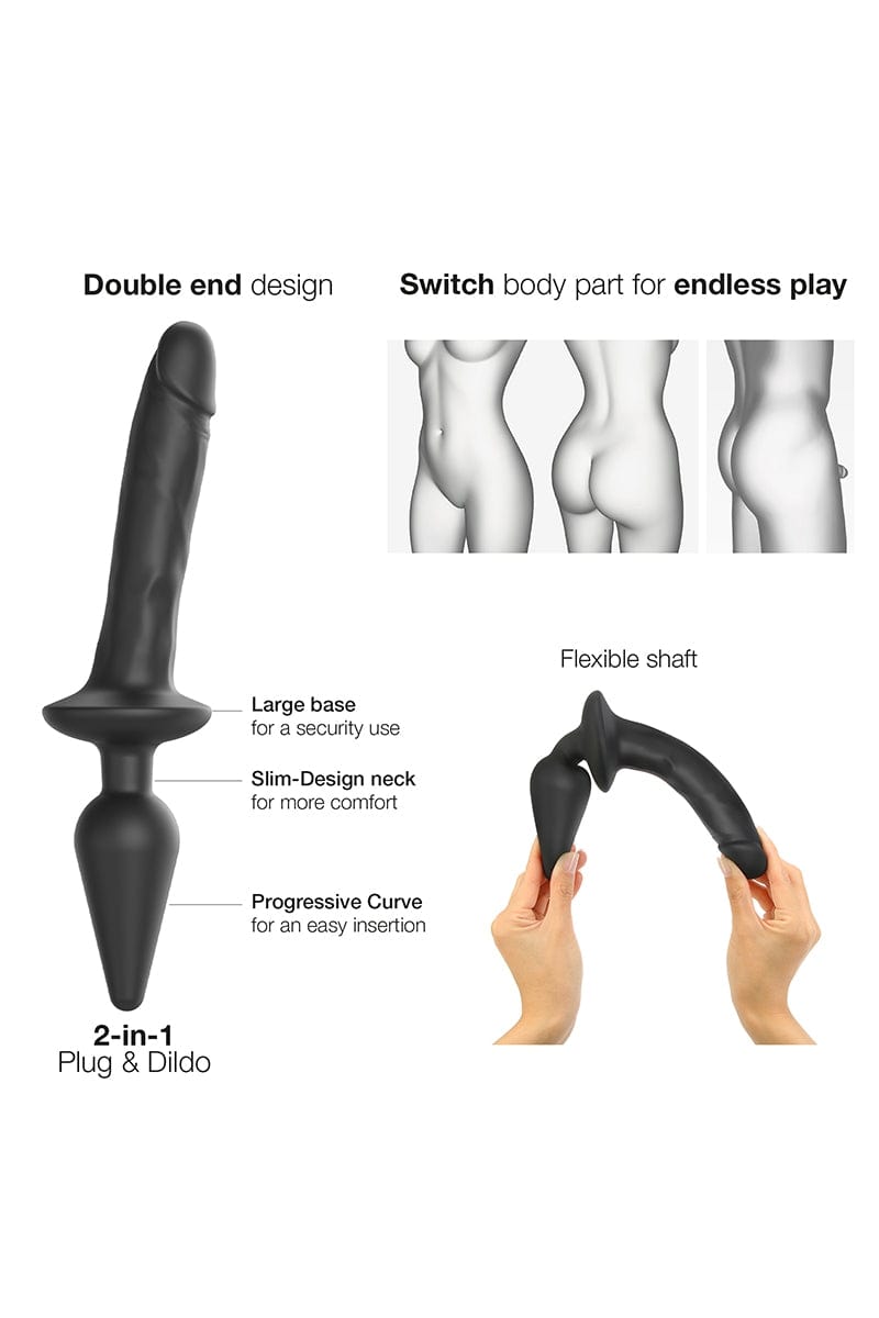 Switch Plug-In Realiste double fonction Taille L - Strap-On-Me
