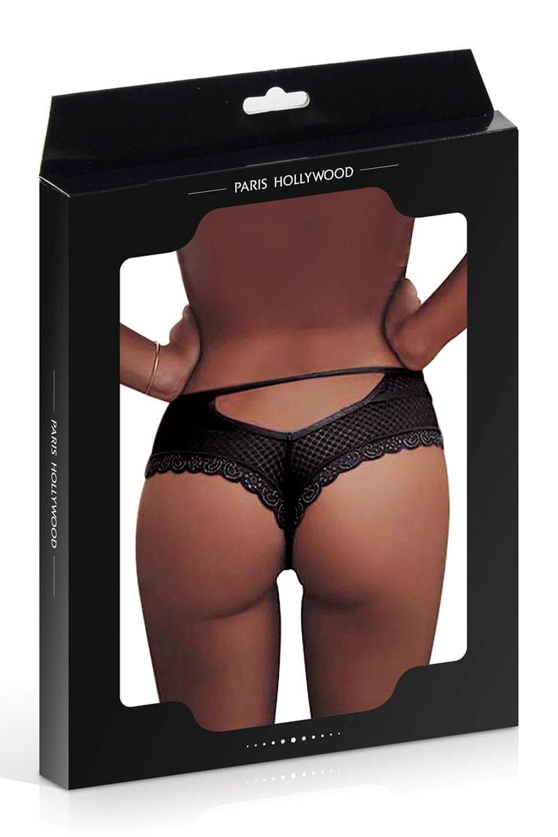 Tanga noir dentelle - Paris Hollywood S/M