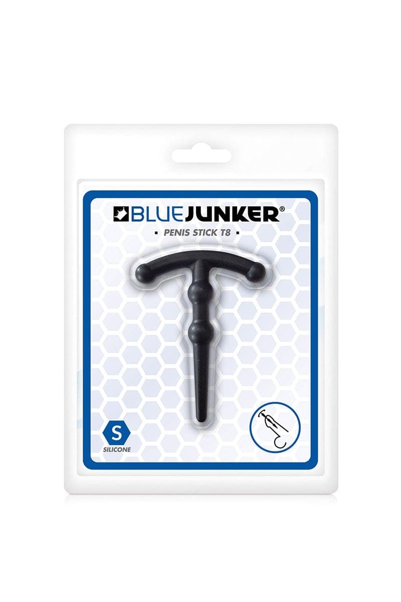 Tige pour sodurètre pratique BDSM en silicone noir 5 x 0,8cm - Blue Junker