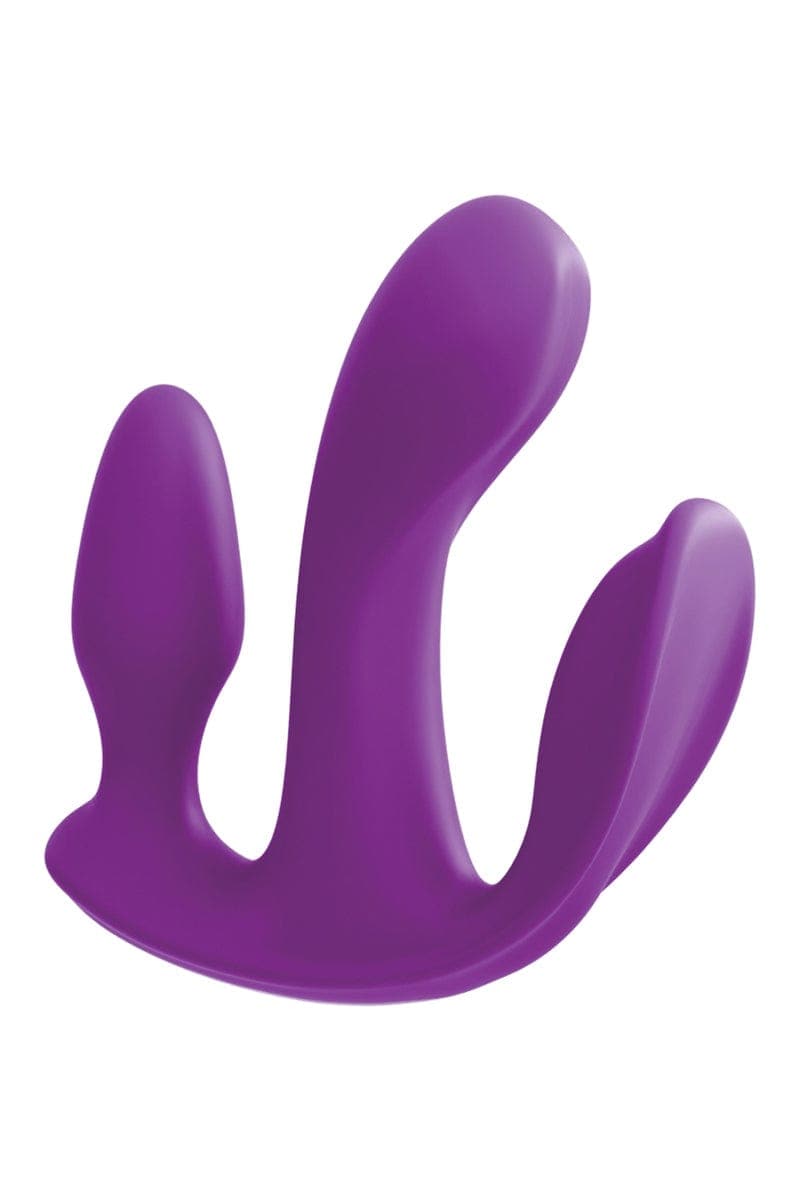 Triple stimulateur vibrant en silicone rechargeable 3Some Total Ecstasy - Pipedream
