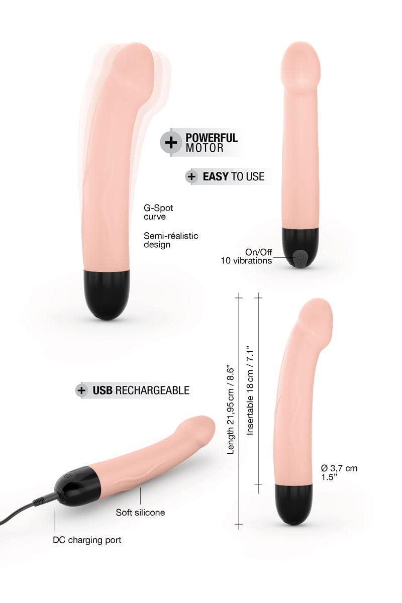 Vibro pénis semi realiste rechargeable Real Vibration M 2.0 - Dorcel