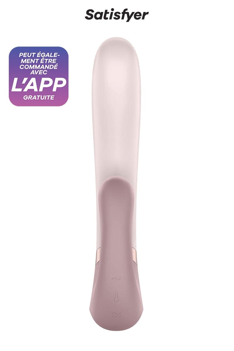 Vibro Rabbit chauffant double stimulation Heat Wave beige - Satisfyer