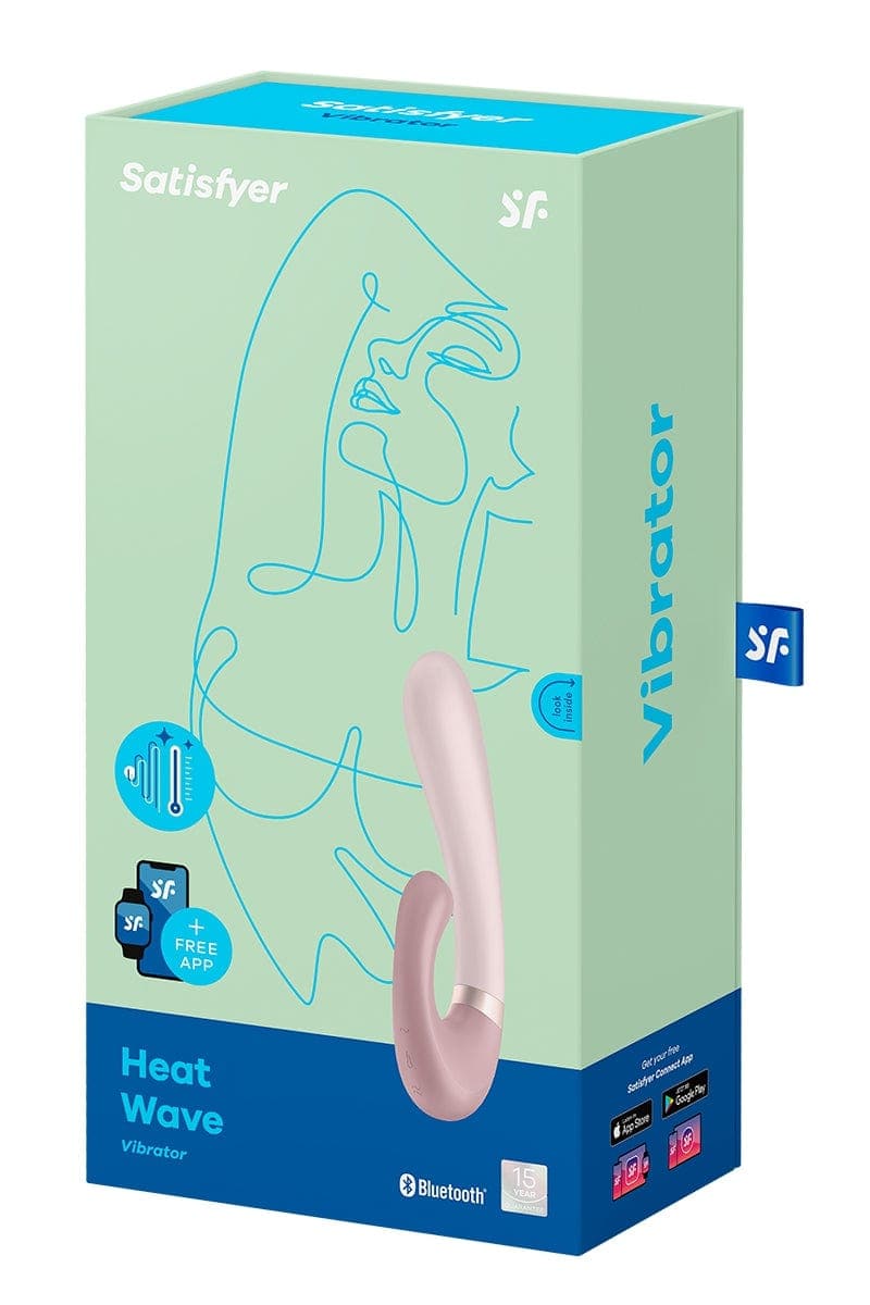 Vibro Rabbit chauffant double stimulation Heat Wave beige - Satisfyer