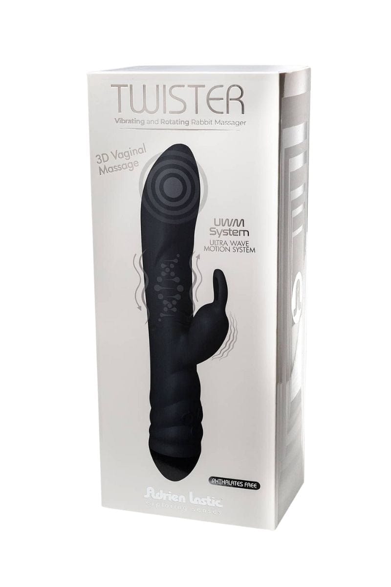 Vibro Rabbit rechargeable 20 modes 23 x 4 cm Twister - Adrien Lastic