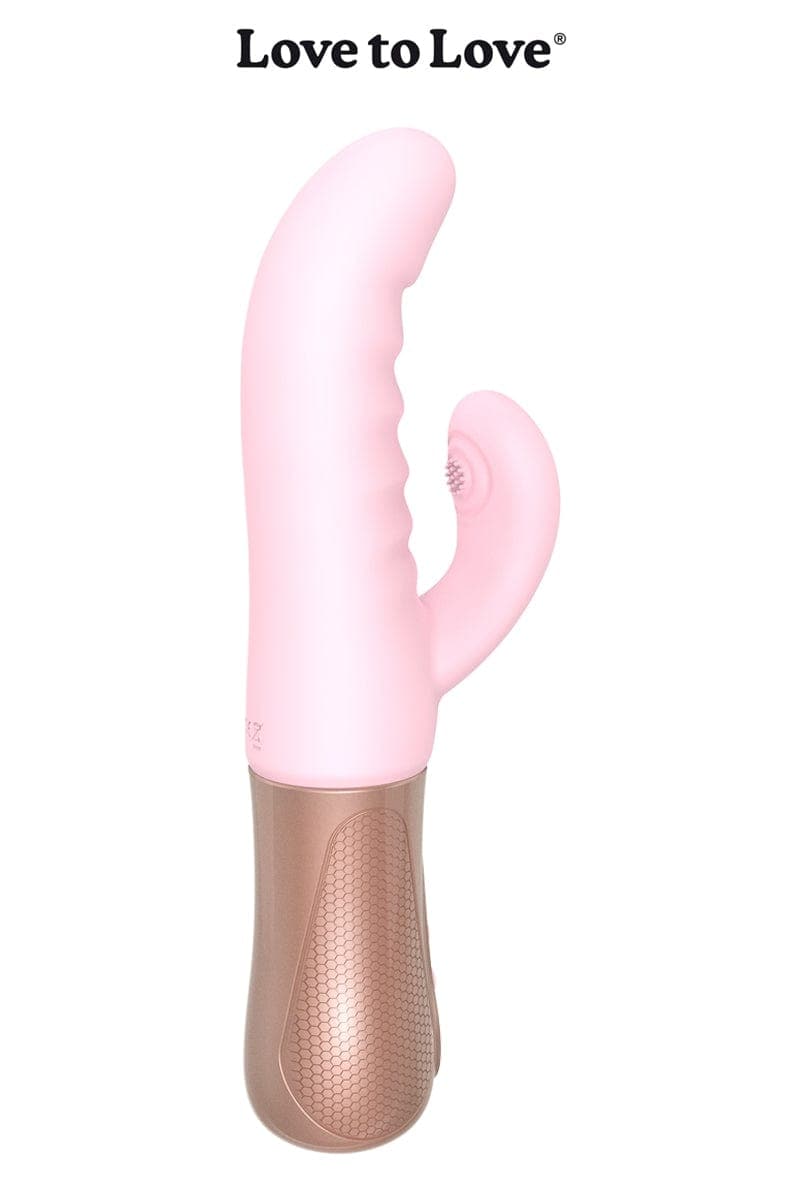 Vibro rabbit rechargeable point G clitoris Sassy Bunny rose - Love to Love