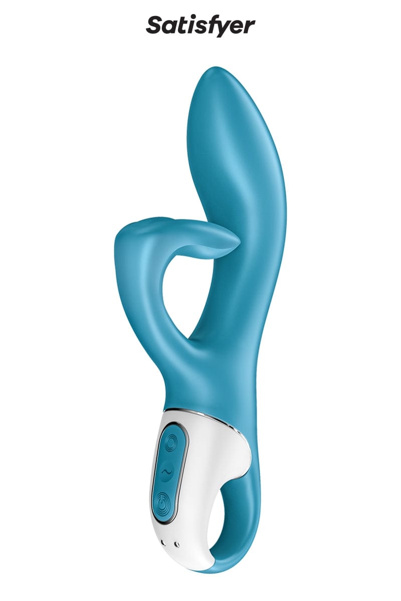 Vibro rabbit stimulateur clitoris Embrace Me Bleu 21cm - Satisfyer