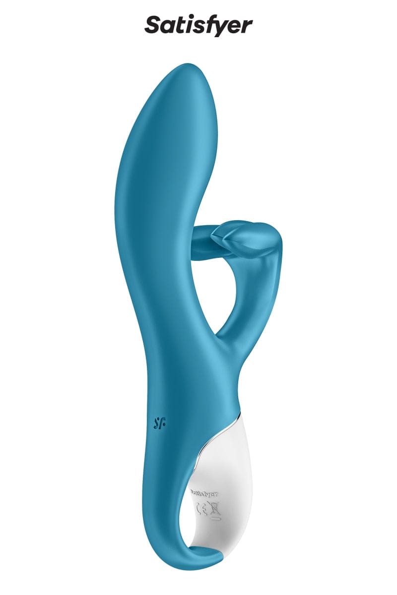 Vibro rabbit stimulateur clitoris Embrace Me Bleu 21cm - Satisfyer