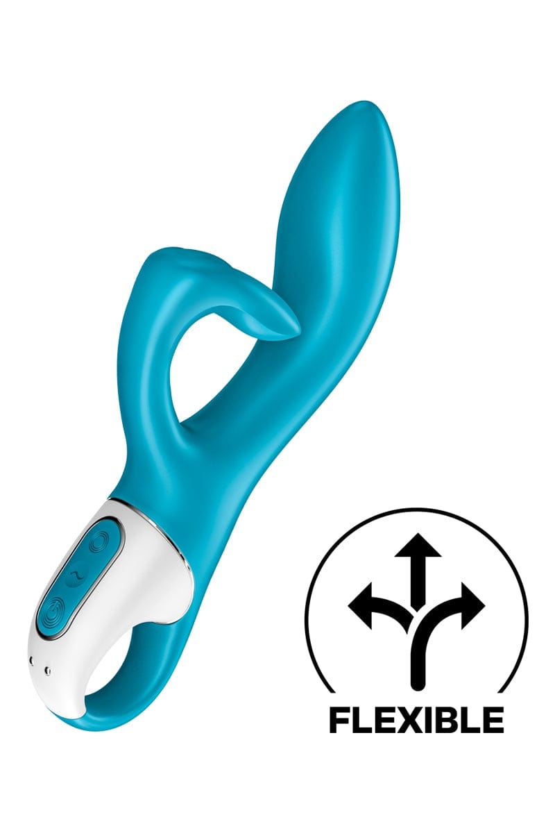 Vibro rabbit stimulateur clitoris Embrace Me Bleu 21cm - Satisfyer