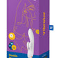 Vibro Rabbit triple stimulation rechargeable et connecté Double Flex blanc - Satisfyer