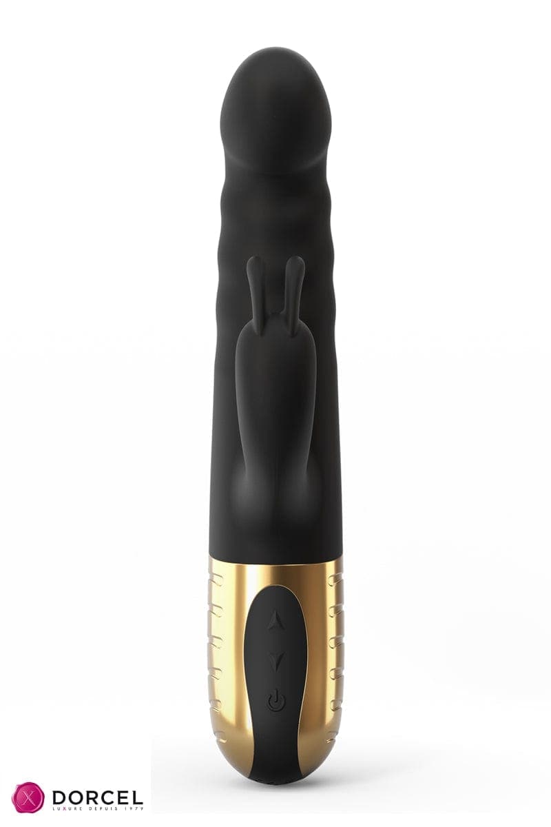 Vibro rabbit va-et-vient en silicone G Stormer 13cm insérables - Dorcel