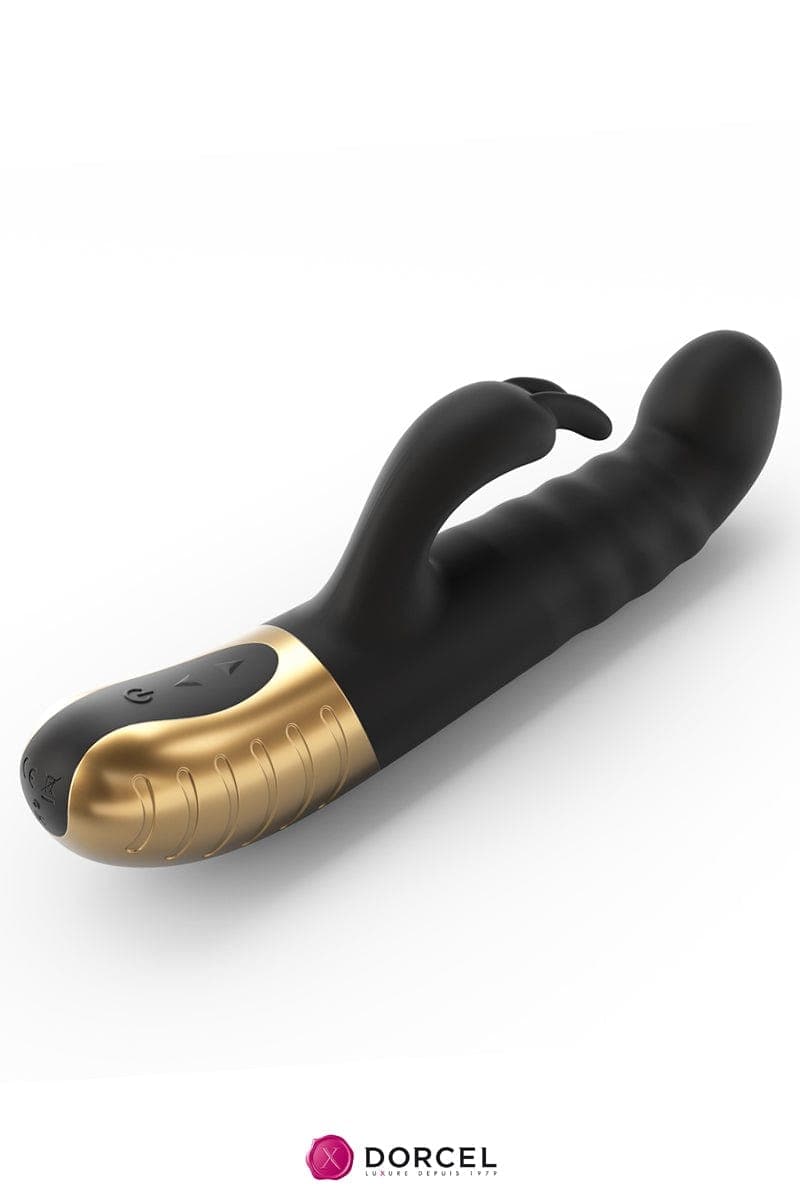 Vibro rabbit va-et-vient en silicone G Stormer 13cm insérables - Dorcel