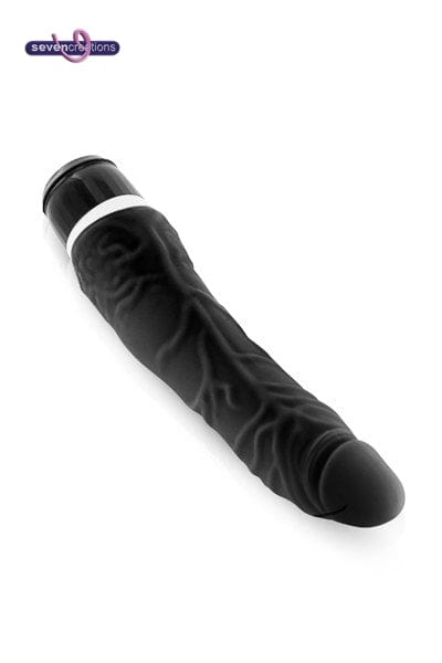 Vibro réaliste en silicone noir Classic réaliste noir - Seven Créations