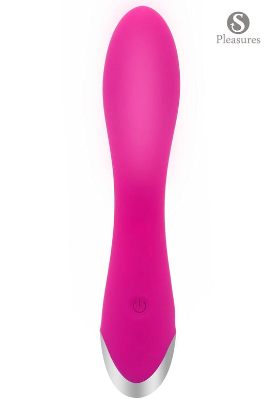 Vibromasseur 20 modes vibrant rechargeable smooth rose 18cm - SPleasures