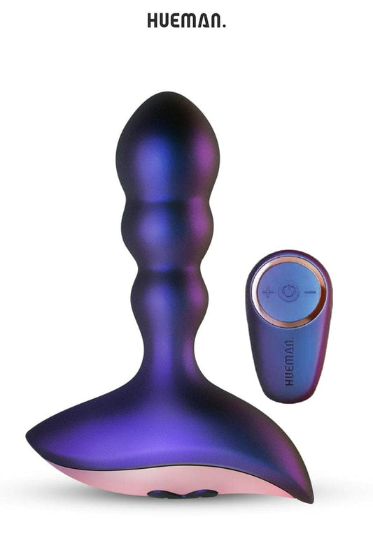 Vibromasseur anal plug vibrant télécommandé 6 modes Interstellar - Hueman