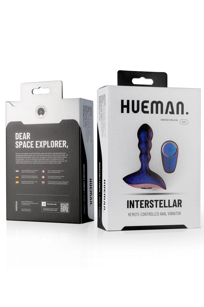 Vibromasseur anal plug vibrant télécommandé 6 modes Interstellar - Hueman