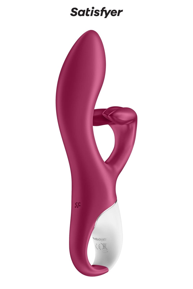 Vibromasseur clitoridien étanche Rabbit Embrace Me Bordeaux - Satisfyer