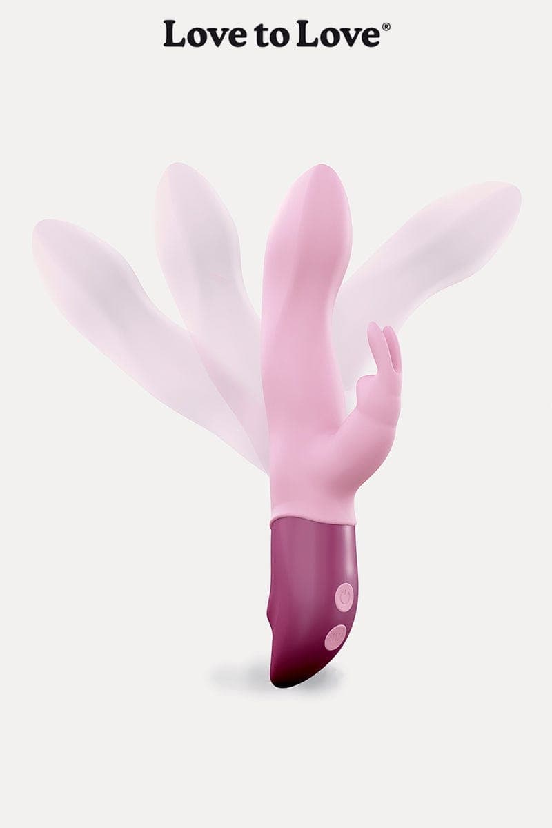 Vibromasseur courbé 7 modes de vibrations Hello Rabbit - Love to Love