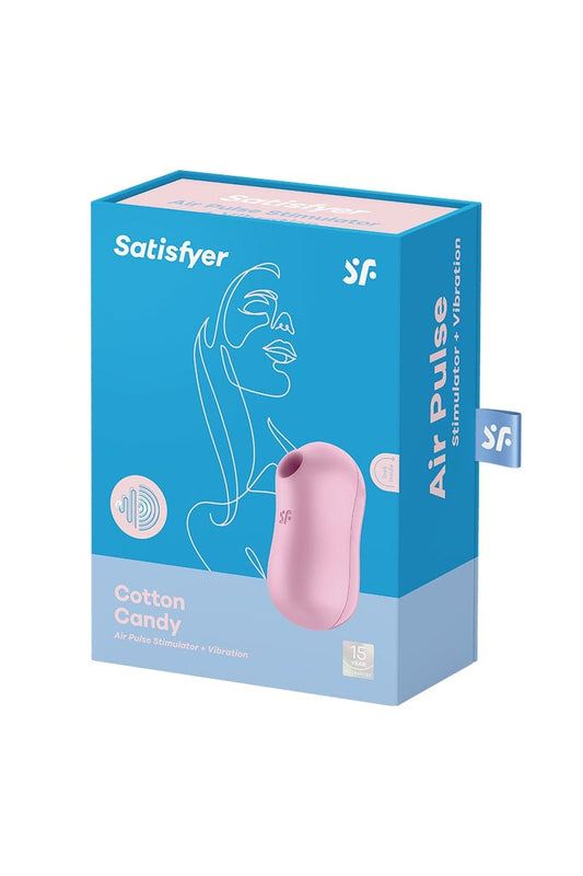 Vibromasseur double stimulation en silicone Cotton Candy lila - Satisfyer