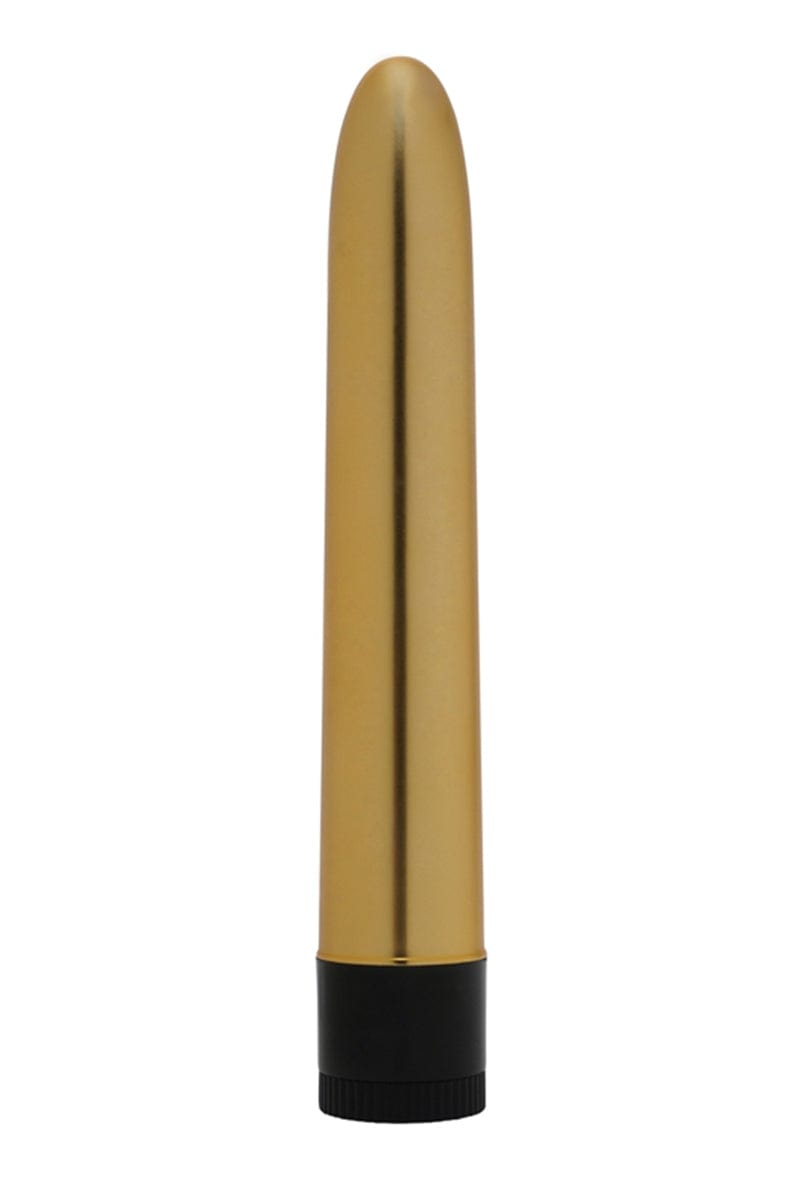 Vibromasseur lisse couleur or 18 x 2,6cm Golden Boy - Dorcel