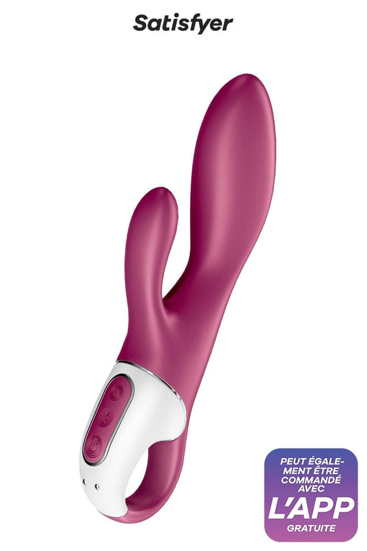 Vibromasseur Rabbit connecté chauffant 40° Heated Affair 20cm - Satisfyer