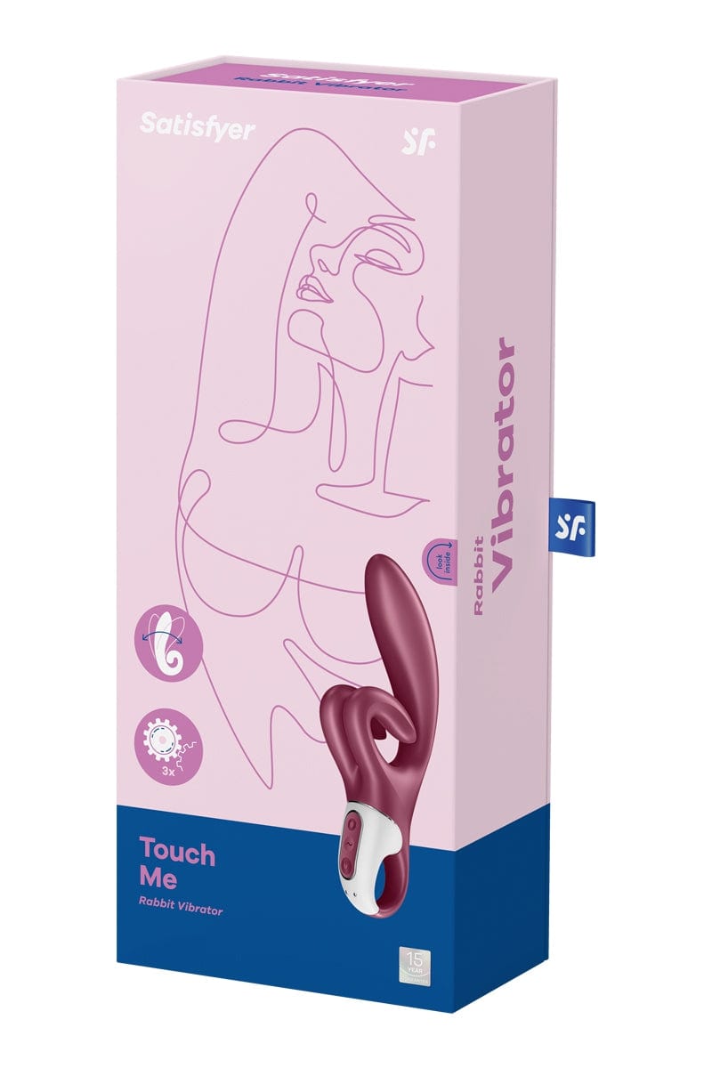 Vibromasseur rabbit flexible Touch Me silicone rouge - Satisfyer