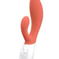 Vibromasseur rabbit rechargeable Ina 3 Coral Red 20cm + pochette - Lelo