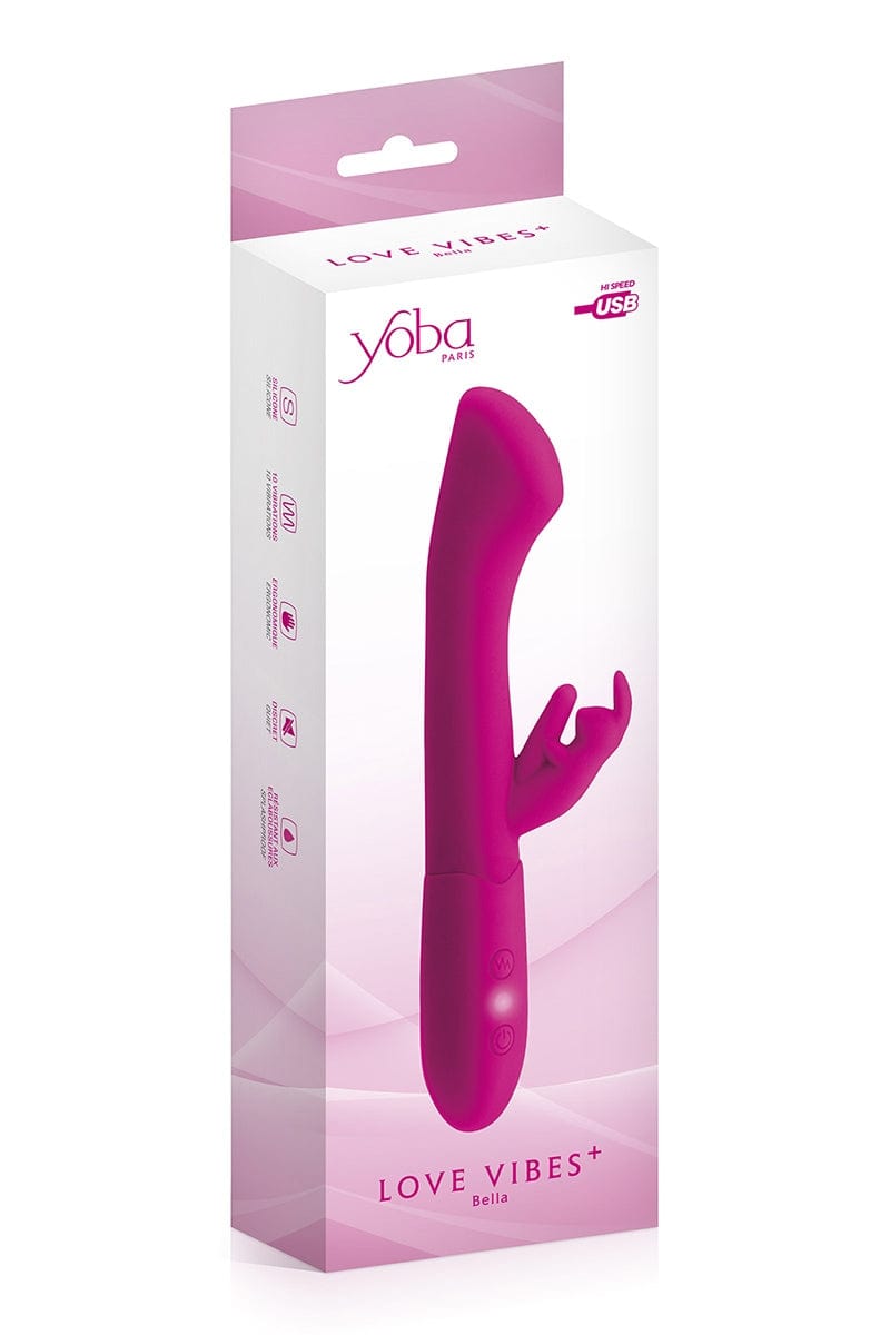 Vibromasseur rabbit rechargeable vibration 10 modes Bella - Yoba
