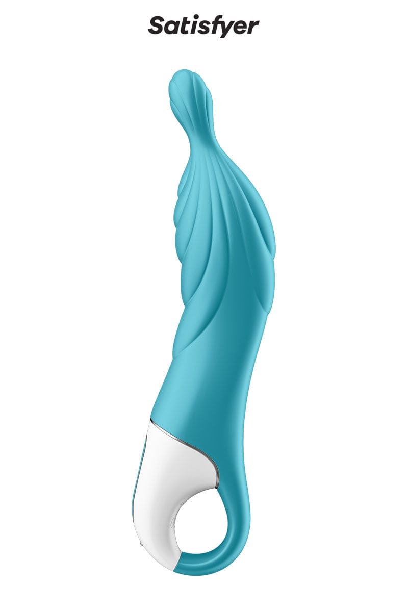 Vibromasseur rechargeable en silicone point A A-Mazing 2 Turquoise - Satisfyer