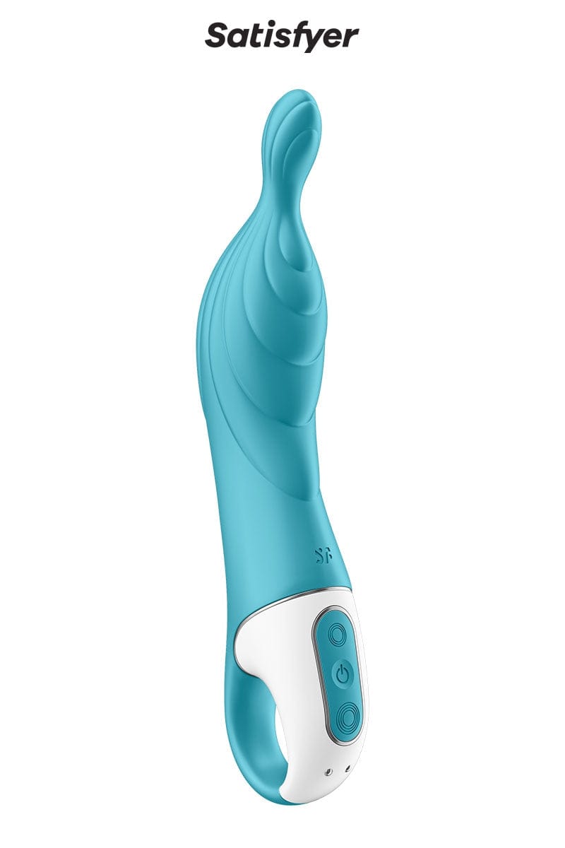 Vibromasseur rechargeable en silicone point A A-Mazing 2 Turquoise - Satisfyer