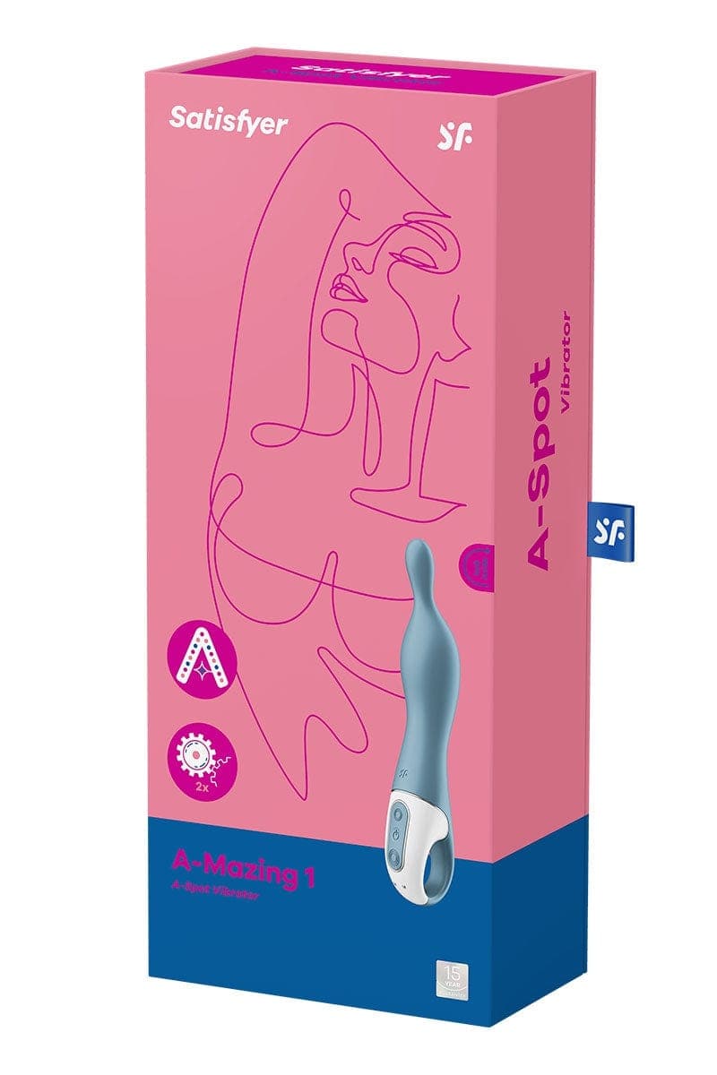 Vibromasseur rechargeable et étanche A-Mazing 1 Bleu point A - Satisfyer