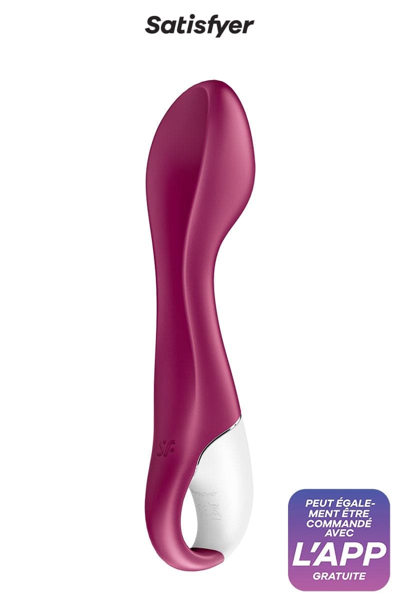 Vibromasseur stimulation vaginale chauffant Hot spot 21cm - Satisfyer