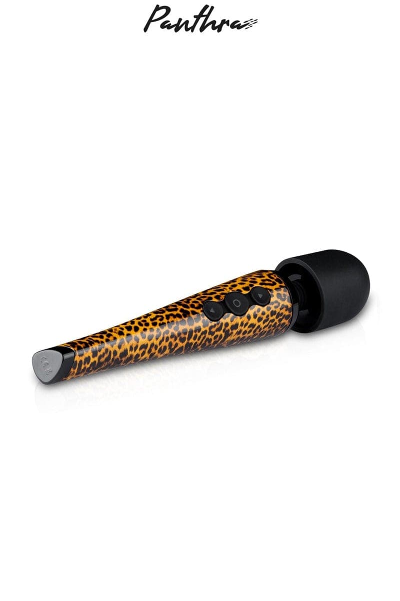 Vibromasseur wand panthère pour femme sauvage baguette Shaka 28cm + trousse - Panthra